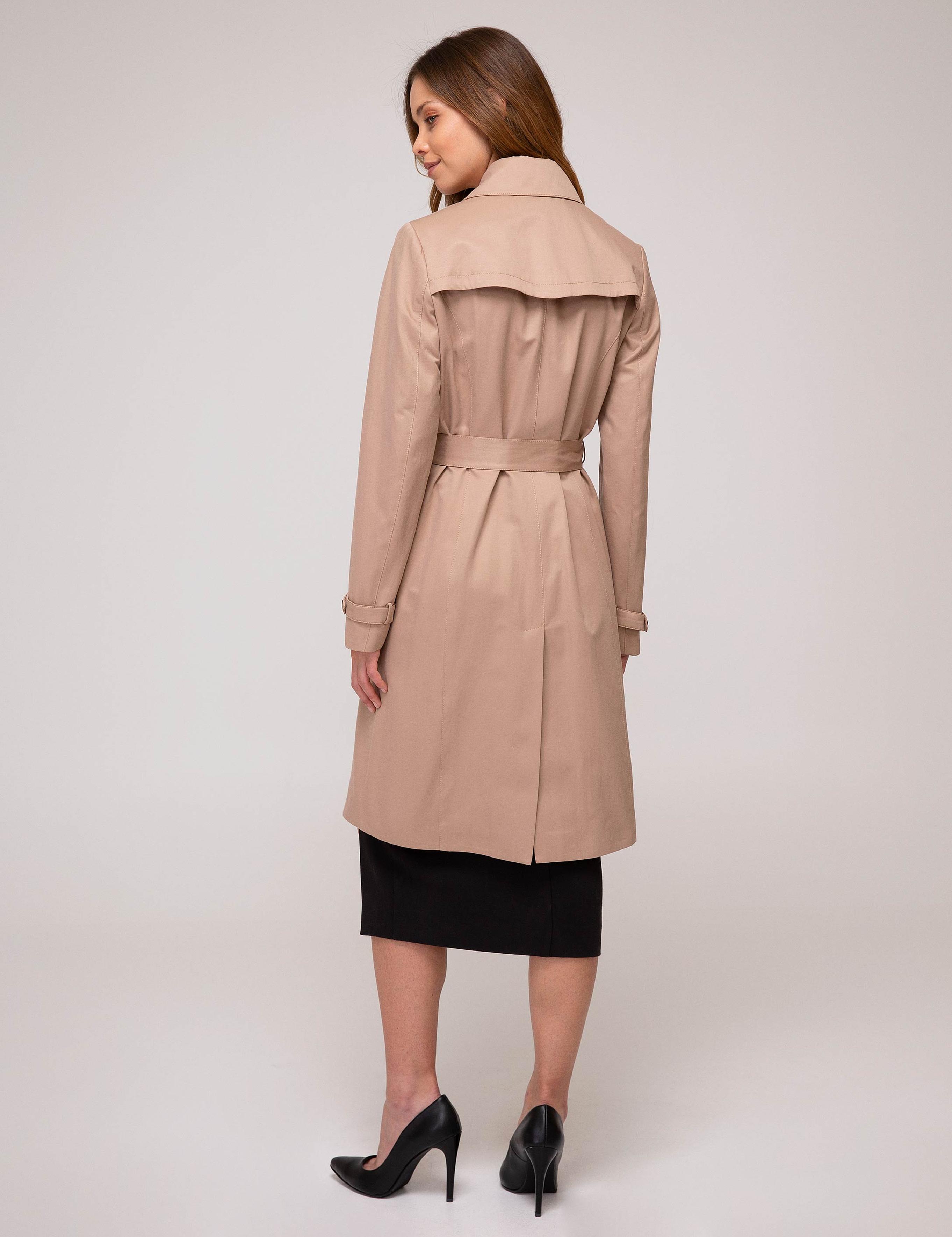 Camel Slim Fit Trençkot