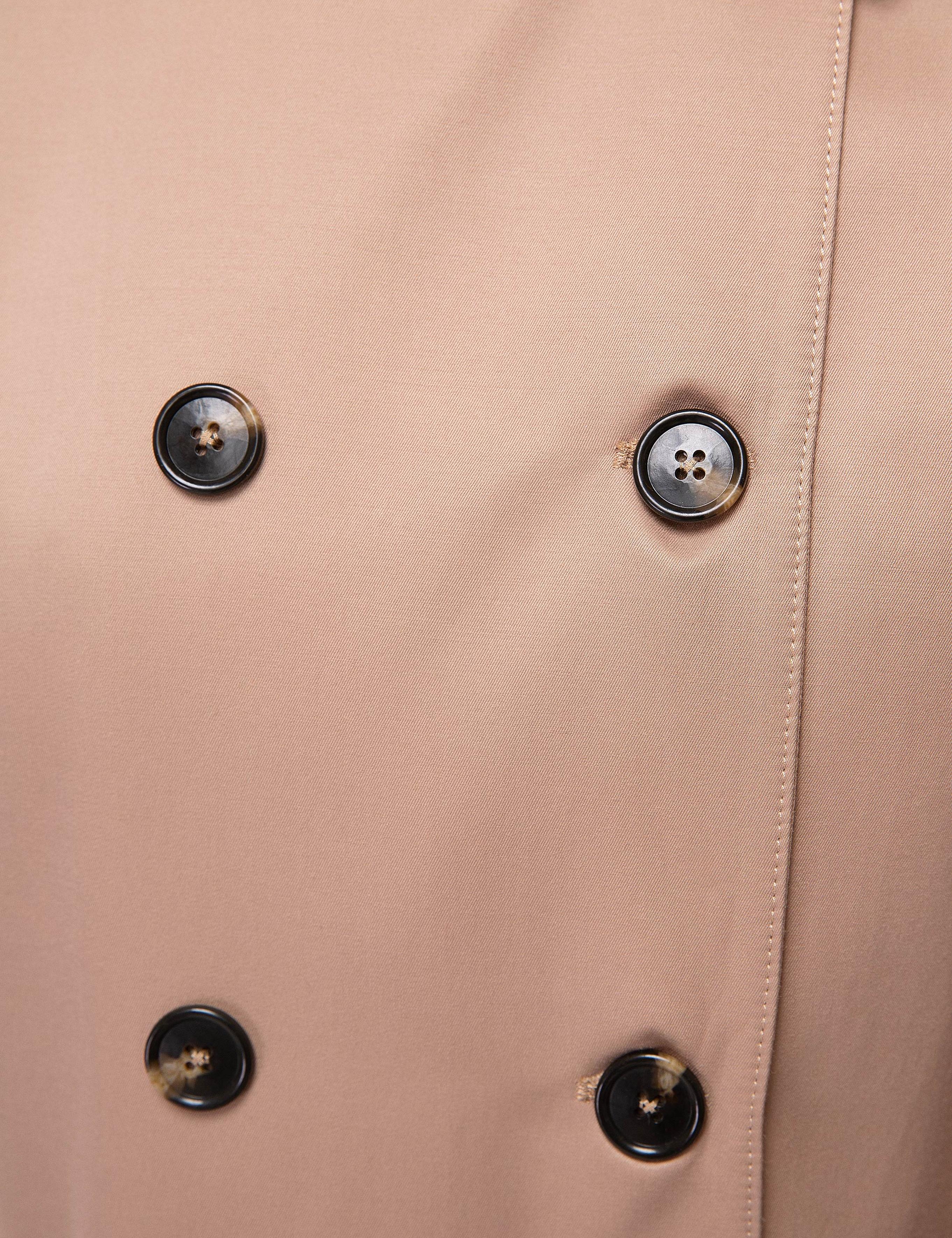 Camel Slim Fit Trençkot