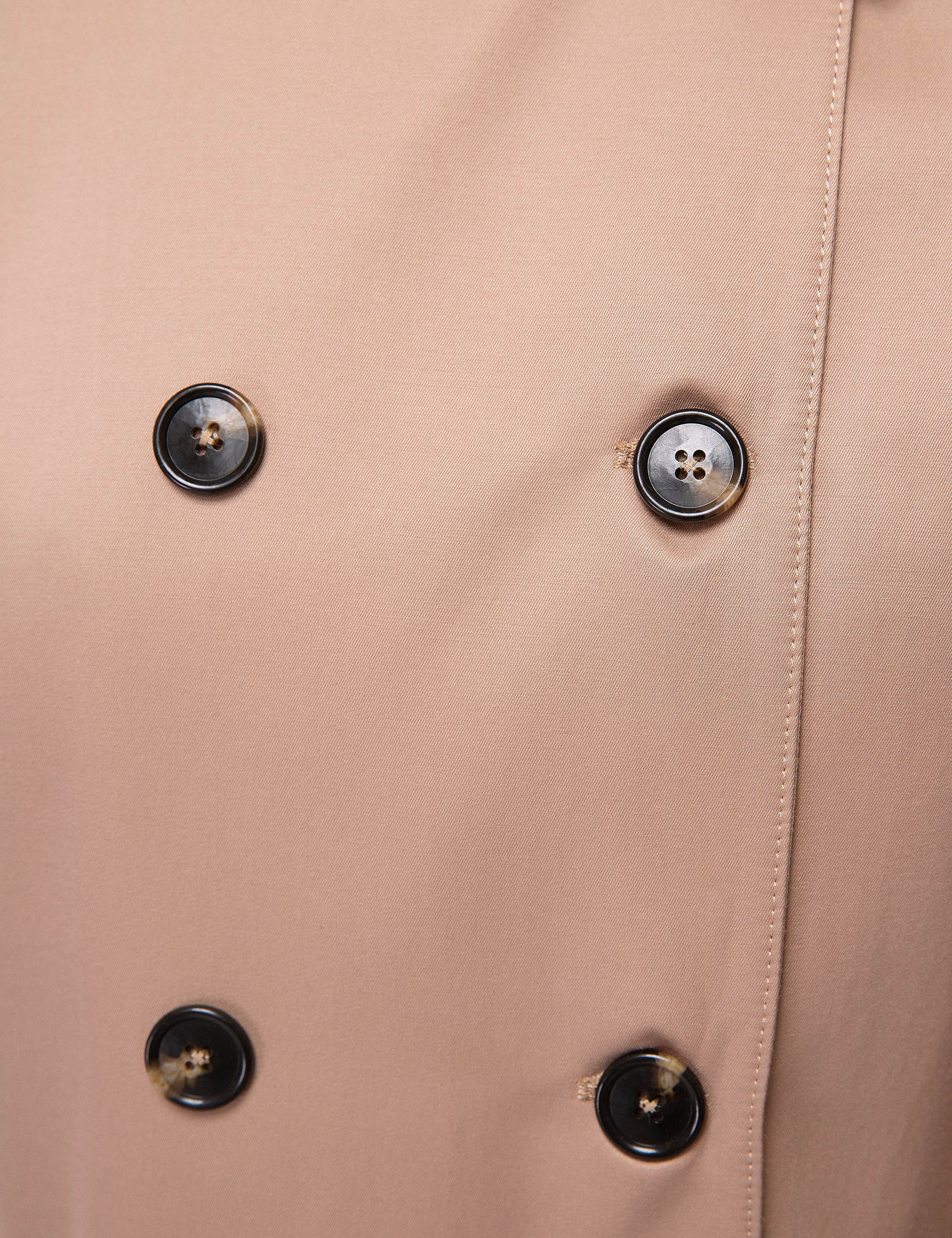 Camel Slim Fit Trençkot