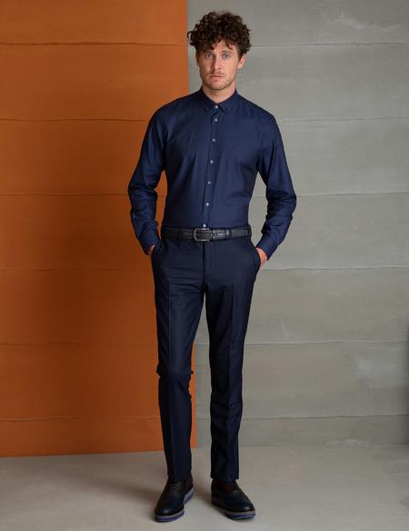 Lacivert Slim Fit Gömlek - 50198910025