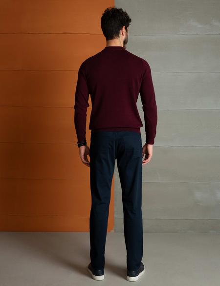 Lacivert Slim Fit Chino Pantolon - 50199168009