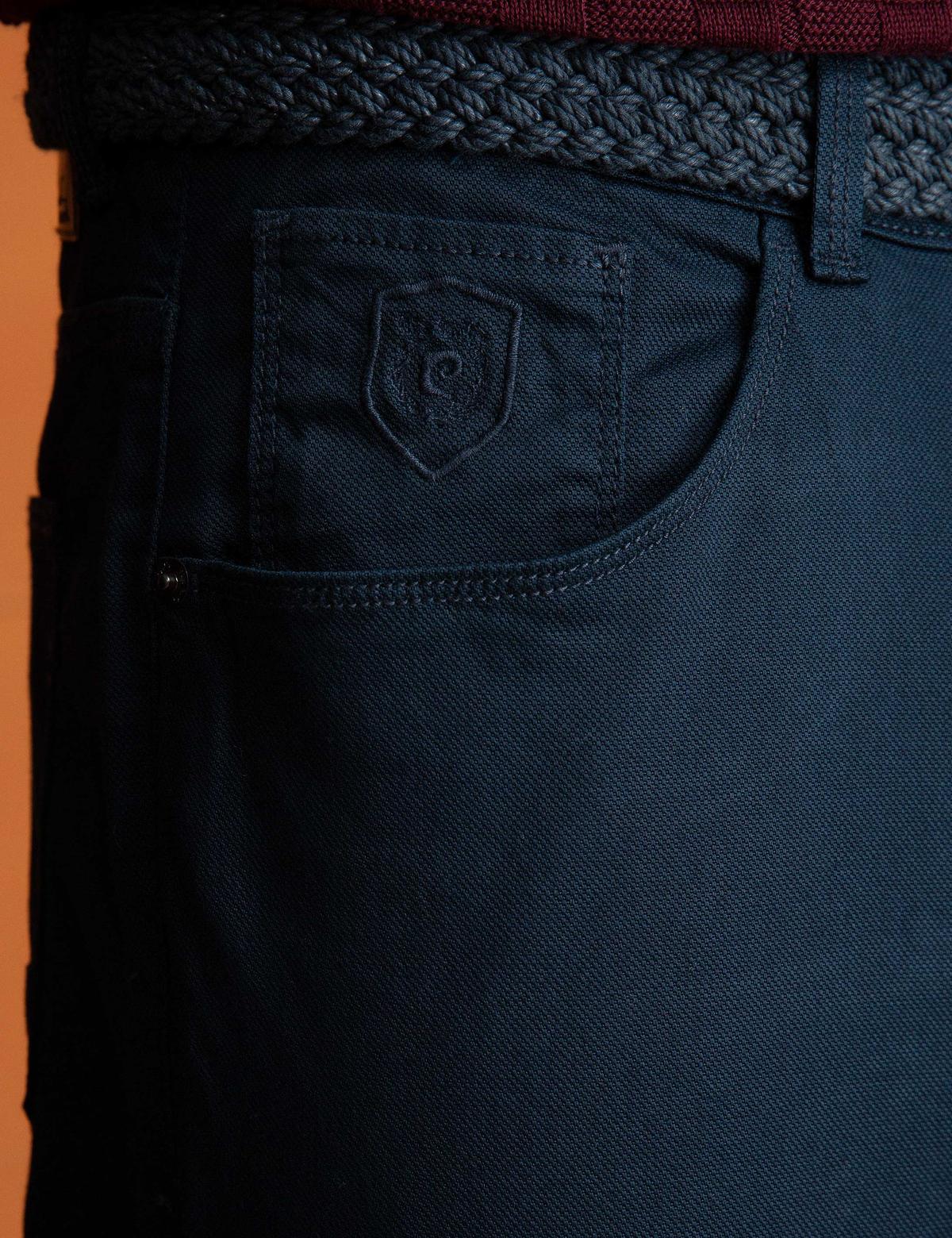 Lacivert Slim Fit Chino Pantolon - 50199168009