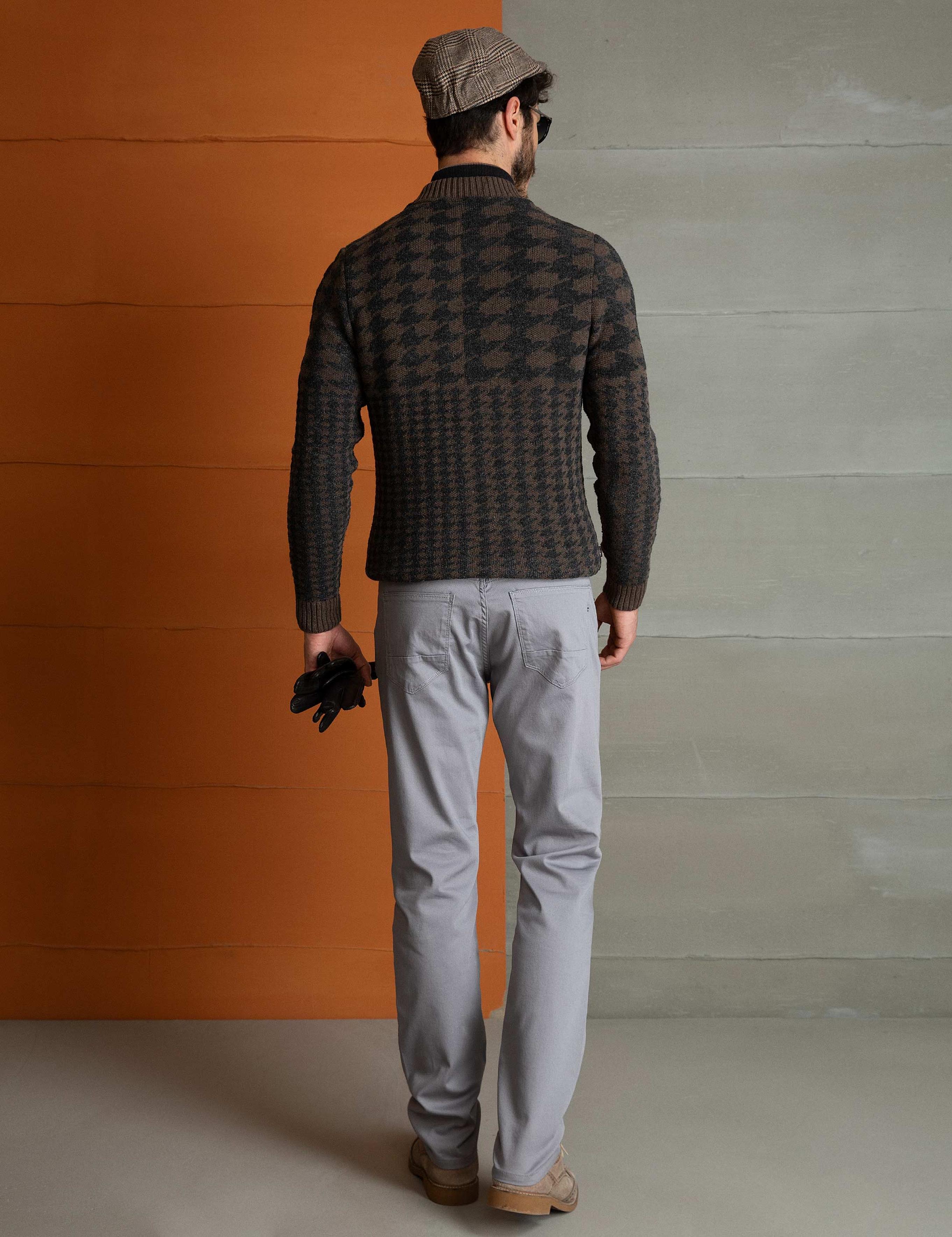 Gri Slim Fit Chino Pantolon