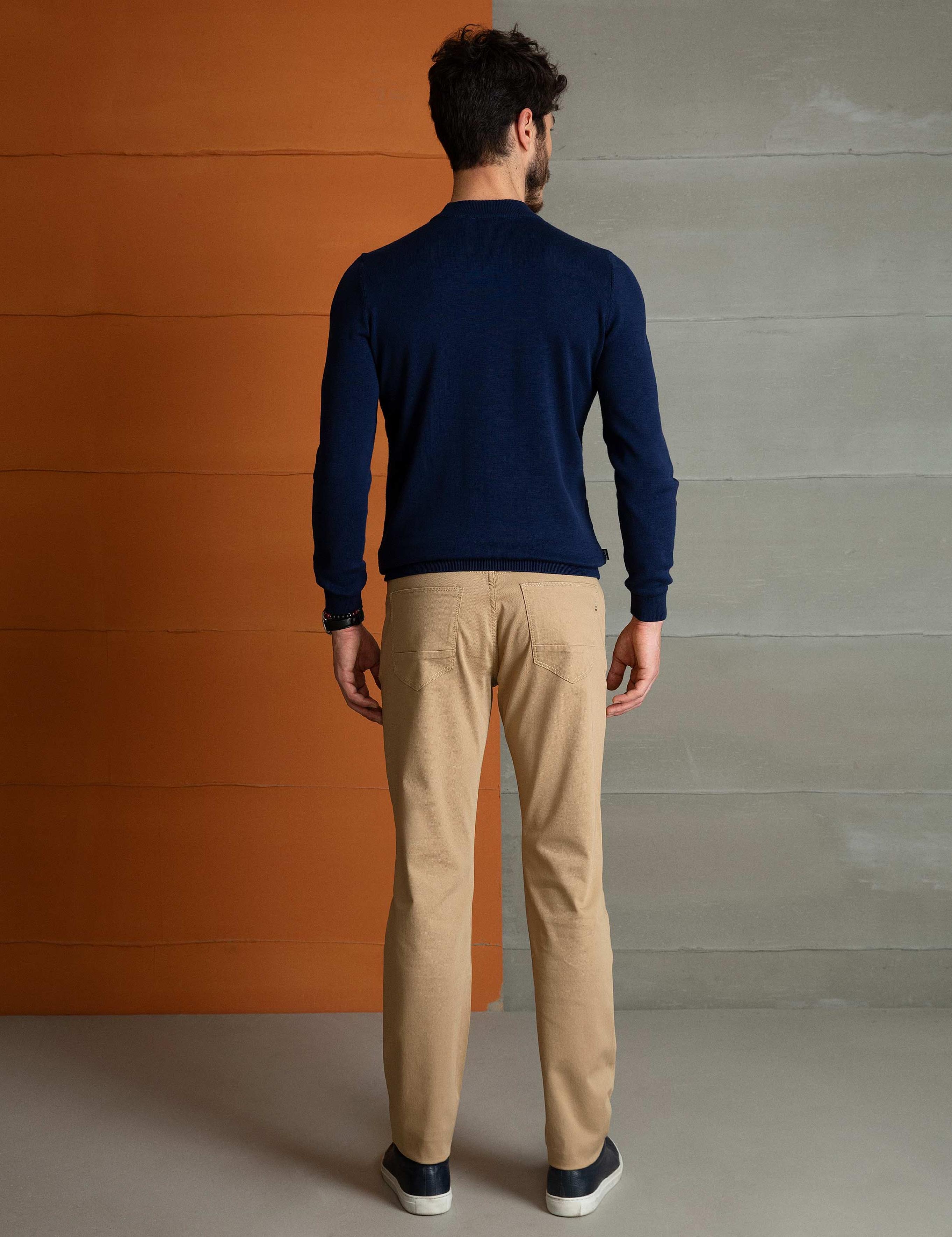 Camel Slim Fit Chino Pantolon