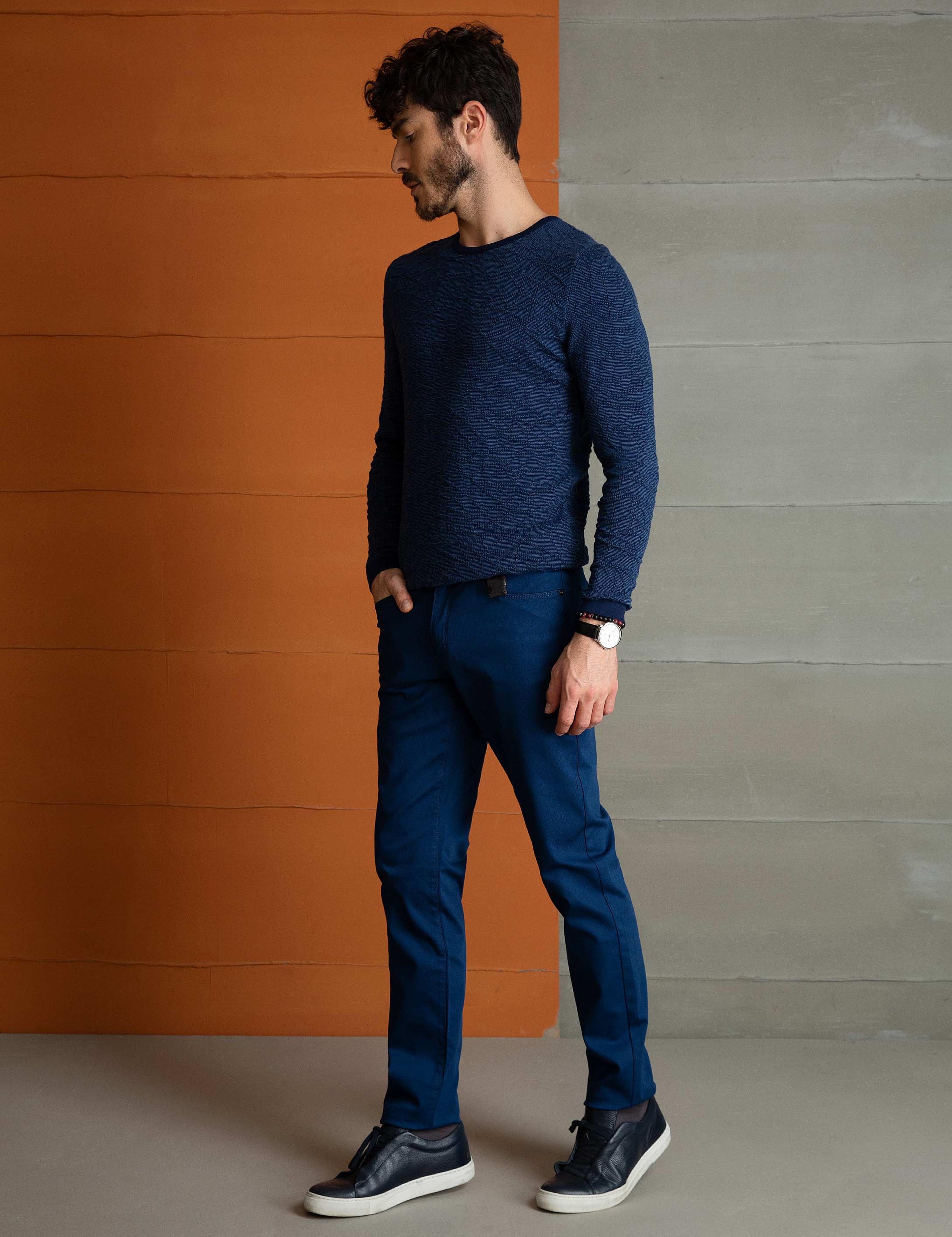 İndigo Slim Fit Chino Pantolon - Image 2
