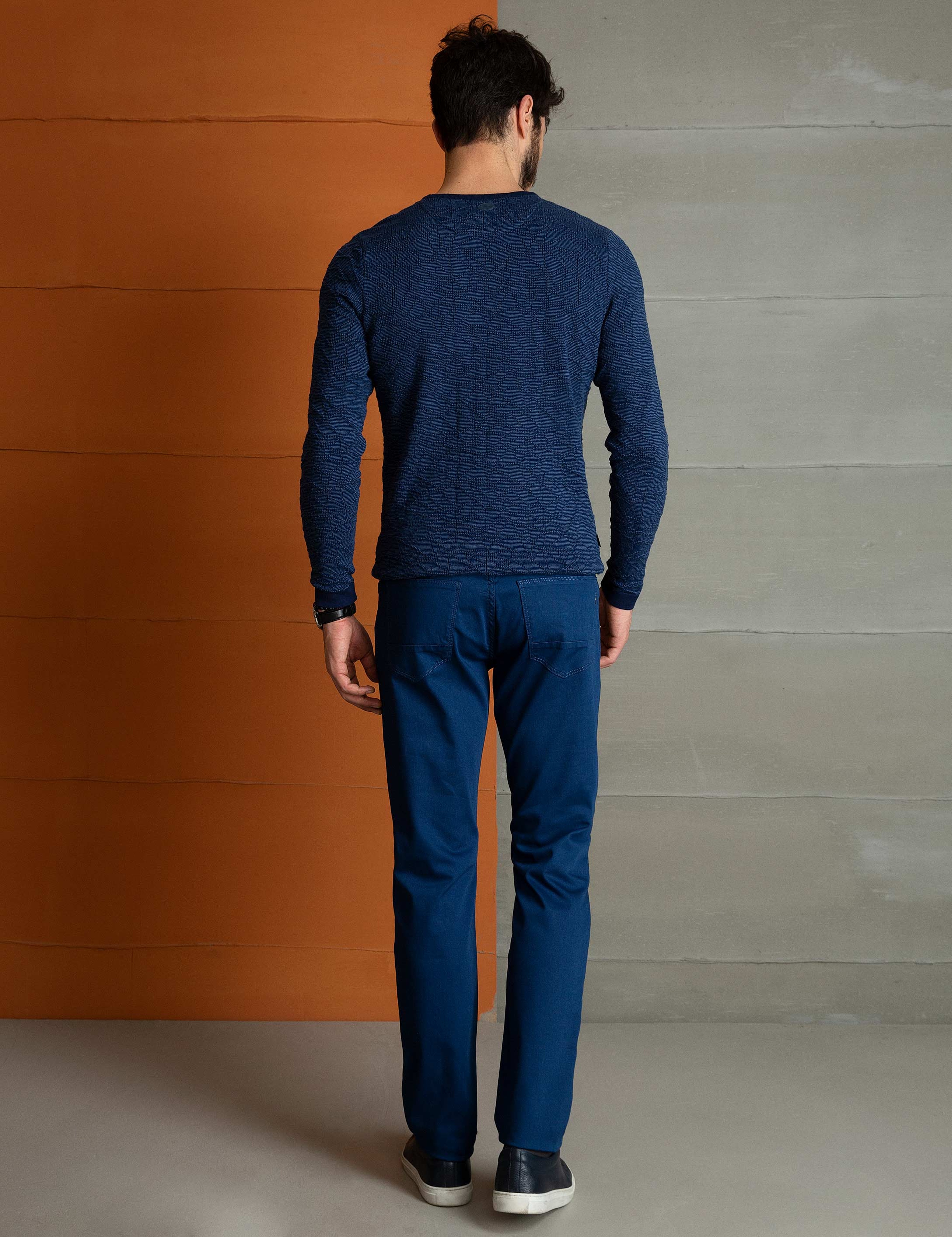 İndigo Slim Fit Chino Pantolon - Image 3