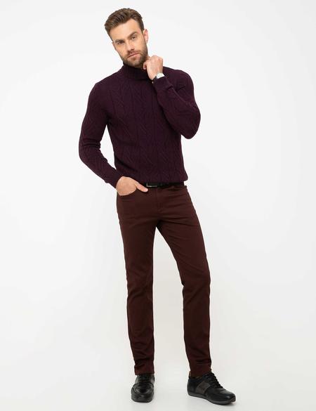 Bordo Slim Fit Chino Pantolon - 50199168063