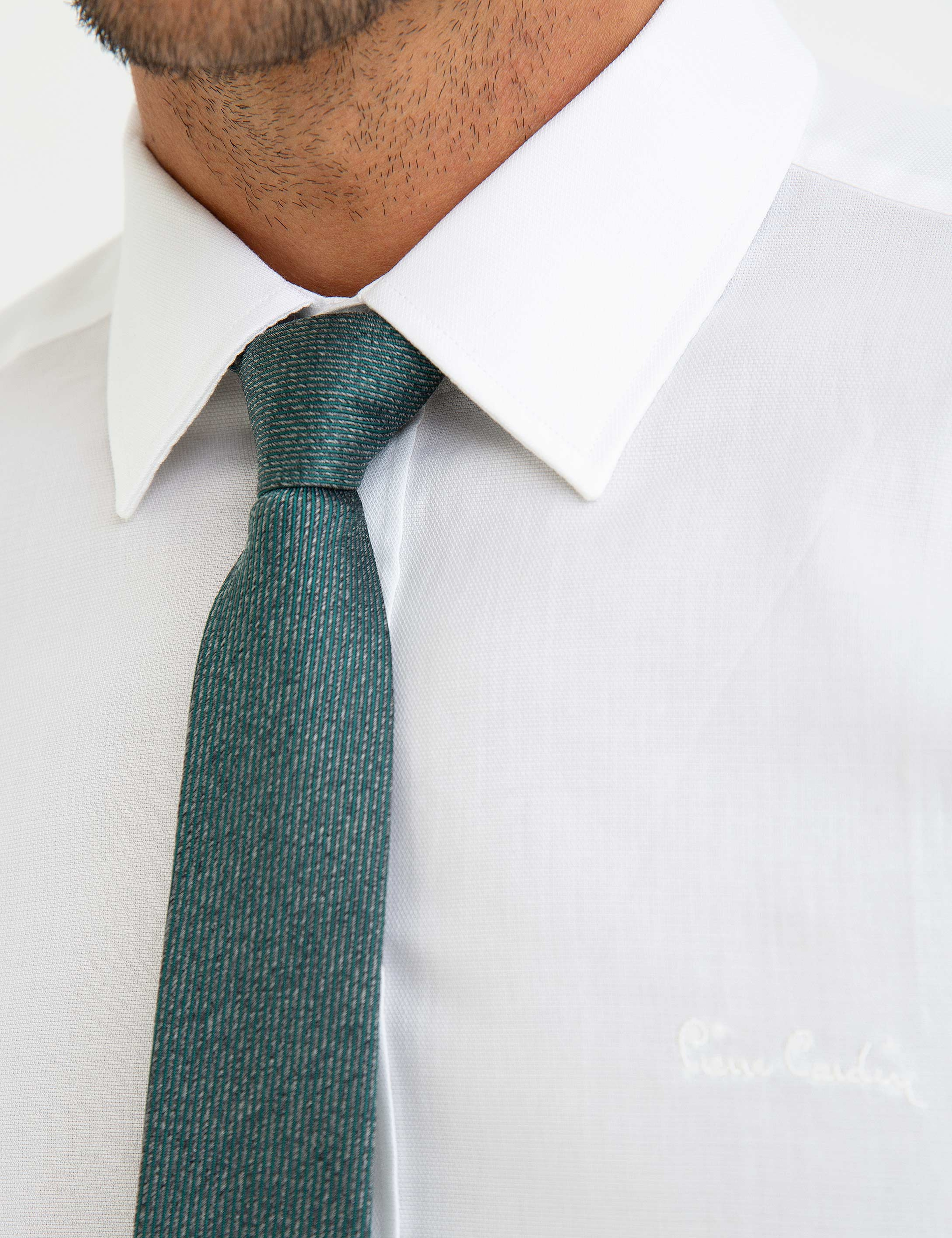 Beyaz Slim Fit Gömlek - Image 4
