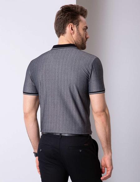 Siyah Slim Fit Polo Yaka T-Shirt - 50199310037
