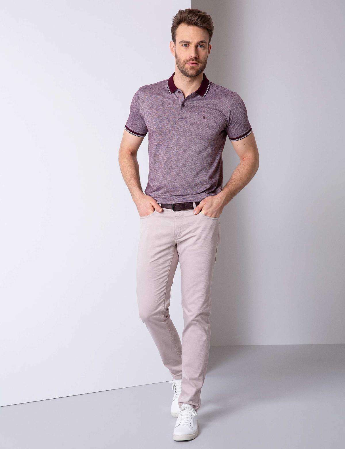 Bordo Slim Fit Tişört - 50199336001