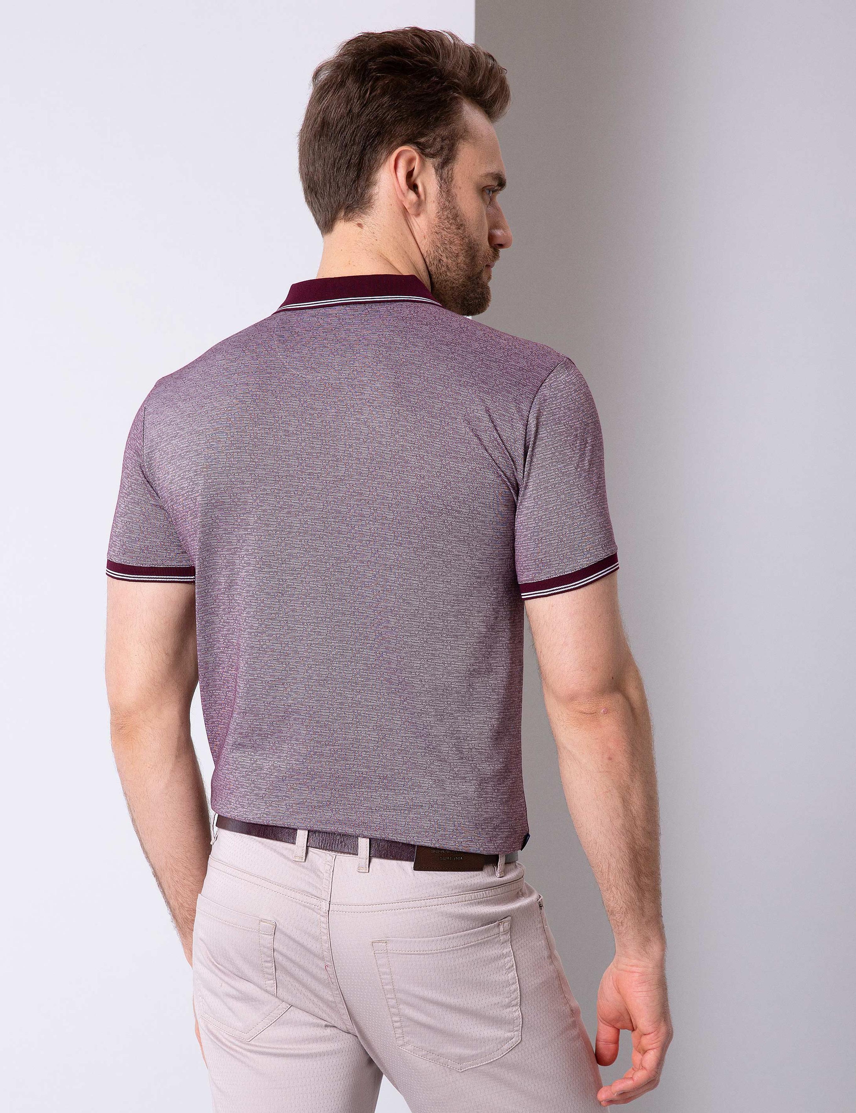 Bordo Slim Fit Tişört