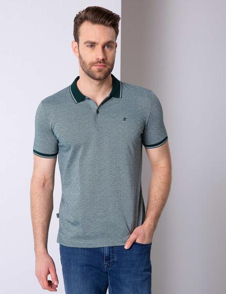 Koyu Yeşil Slim Fit Polo Yaka T-Shirt - 50199336010