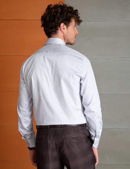 Gri Slim Fit Gömlek - 50199436046