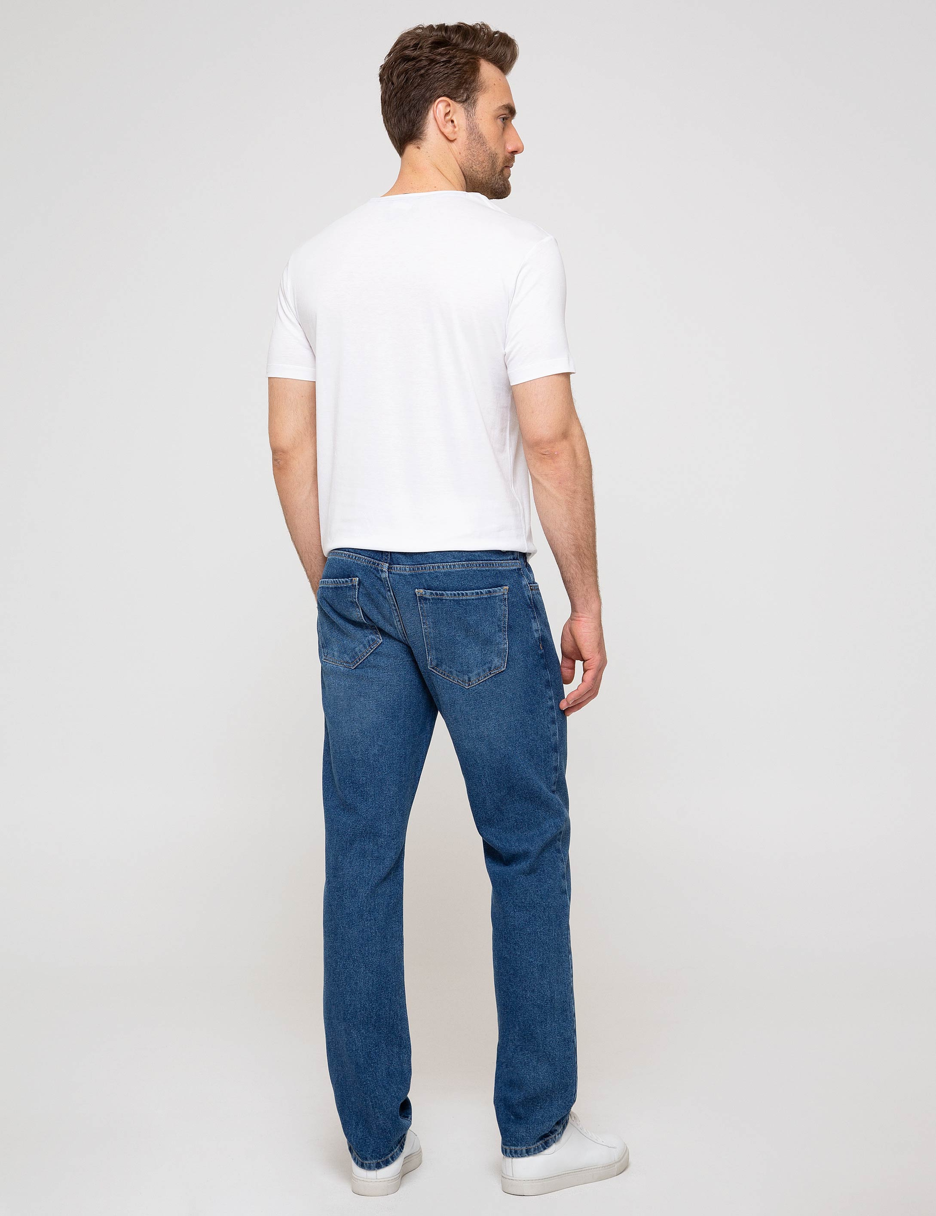 Lacivert Denim Pantolon - Image 3