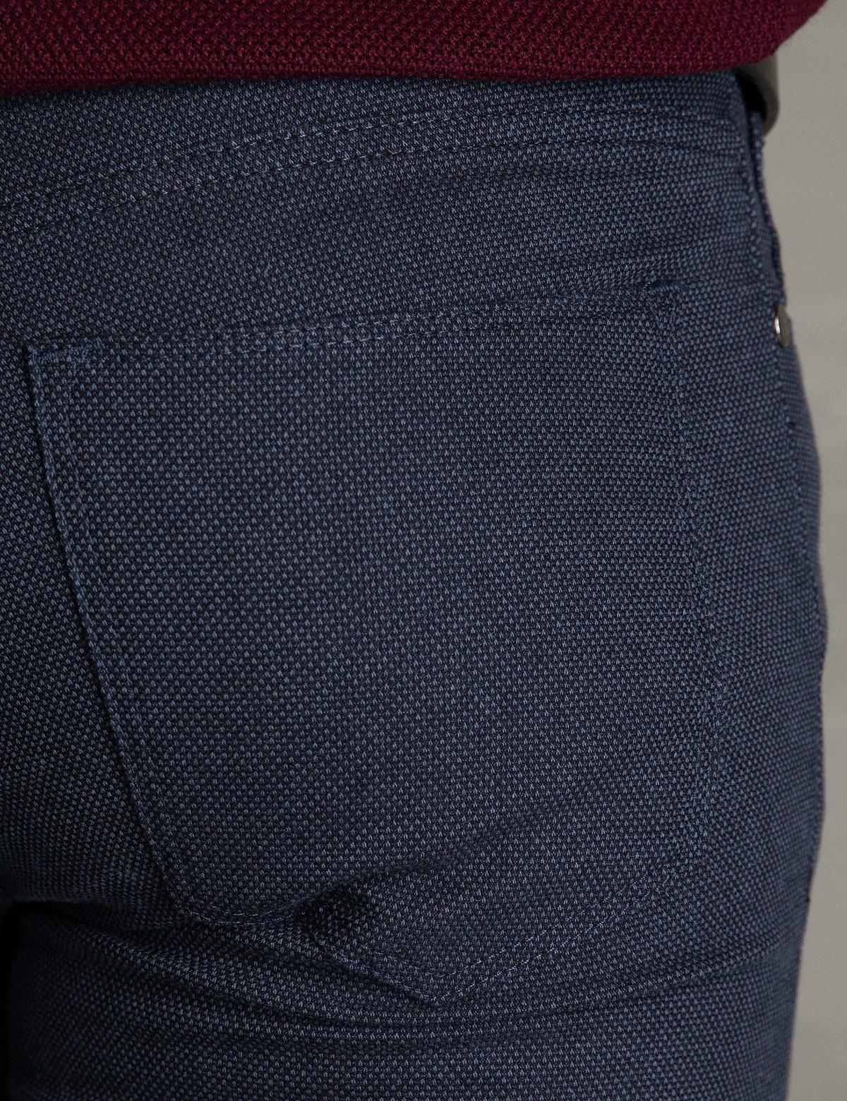 Lacivert Slim Fit Chino Pantolon - 50199453016