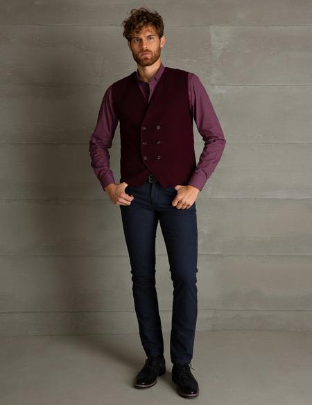 Lacivert Slim Fit Chino Pantolon - 50199453016