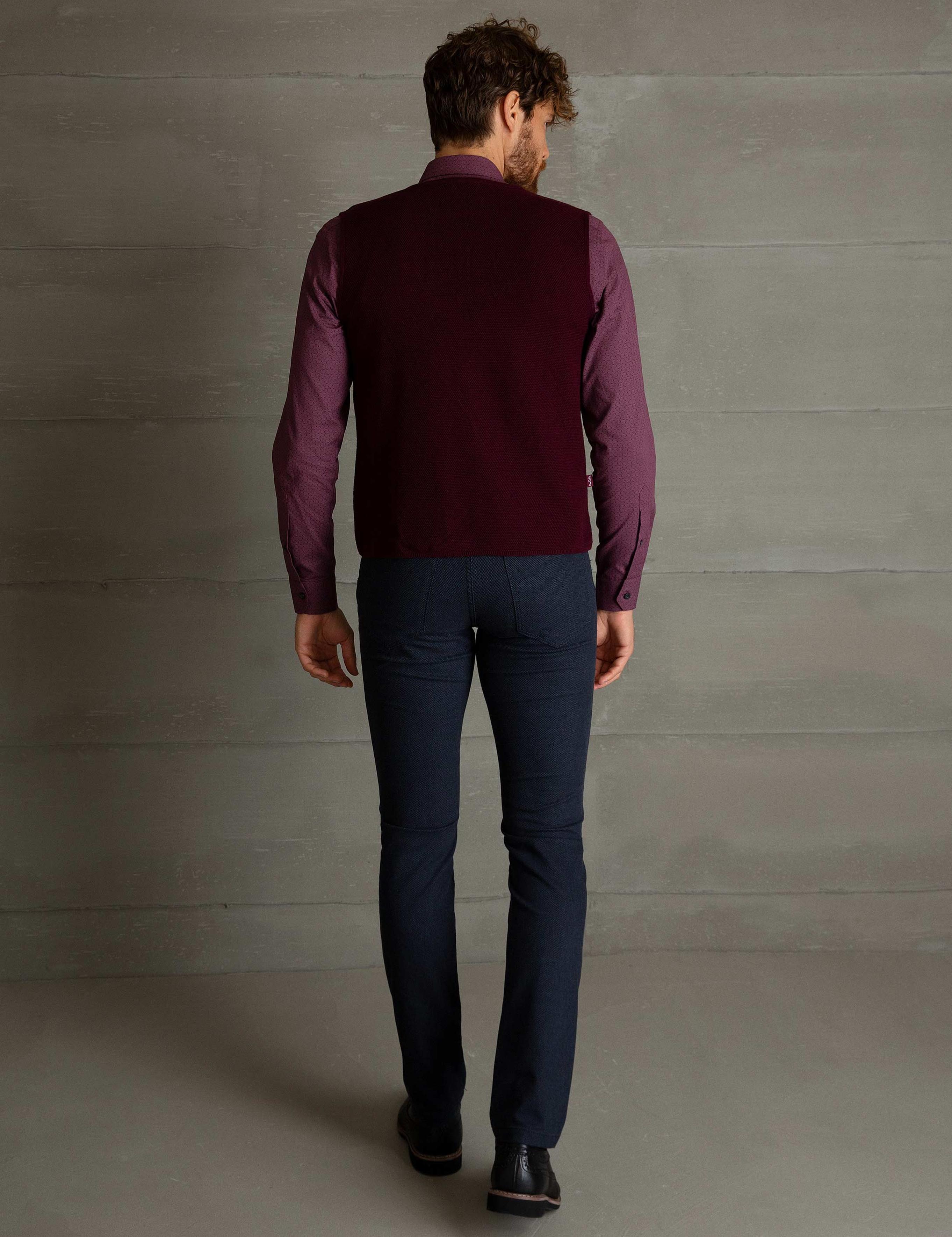 Lacivert Slim Fit Chino Pantolon