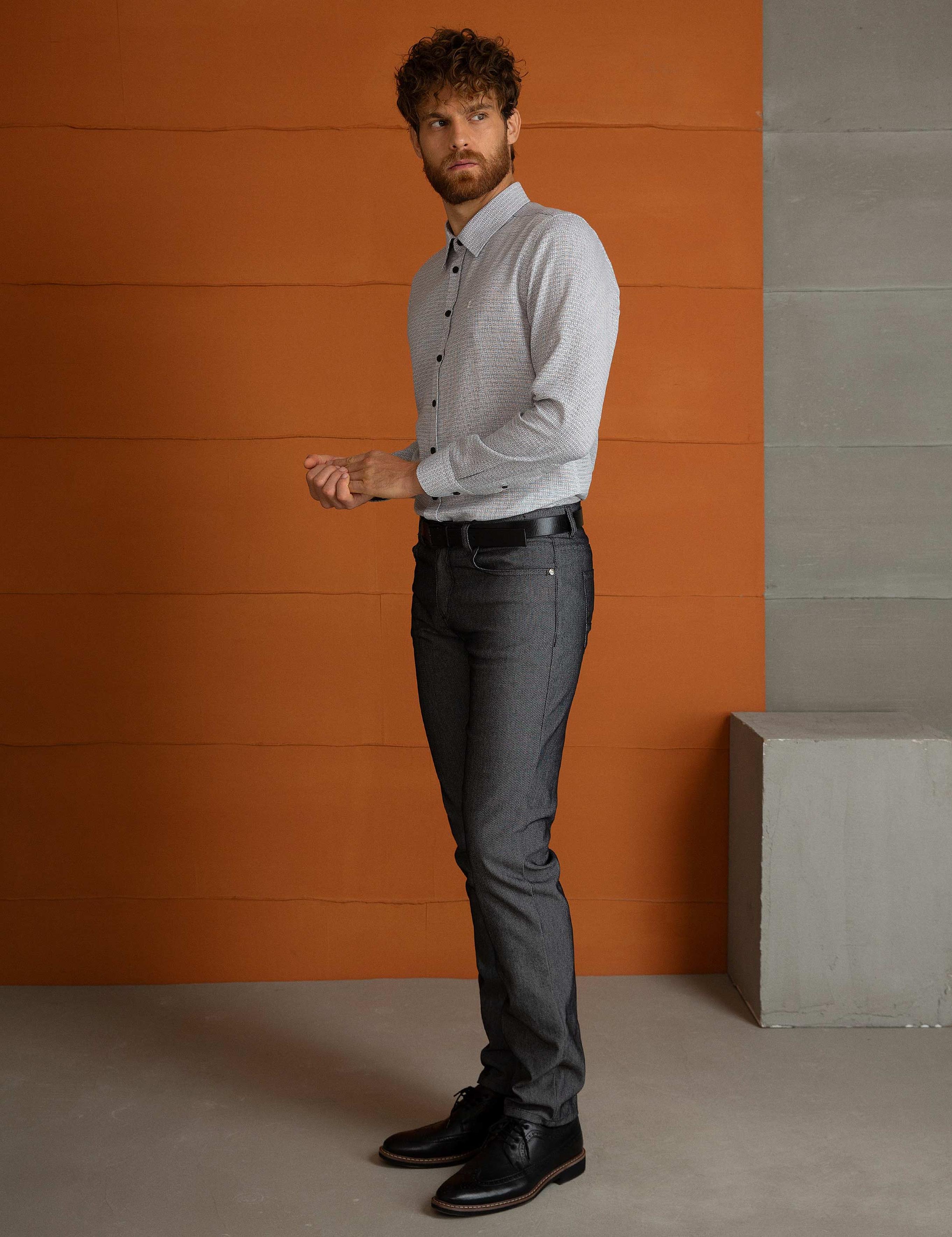 Füme Slim Fit Chino Pantolon