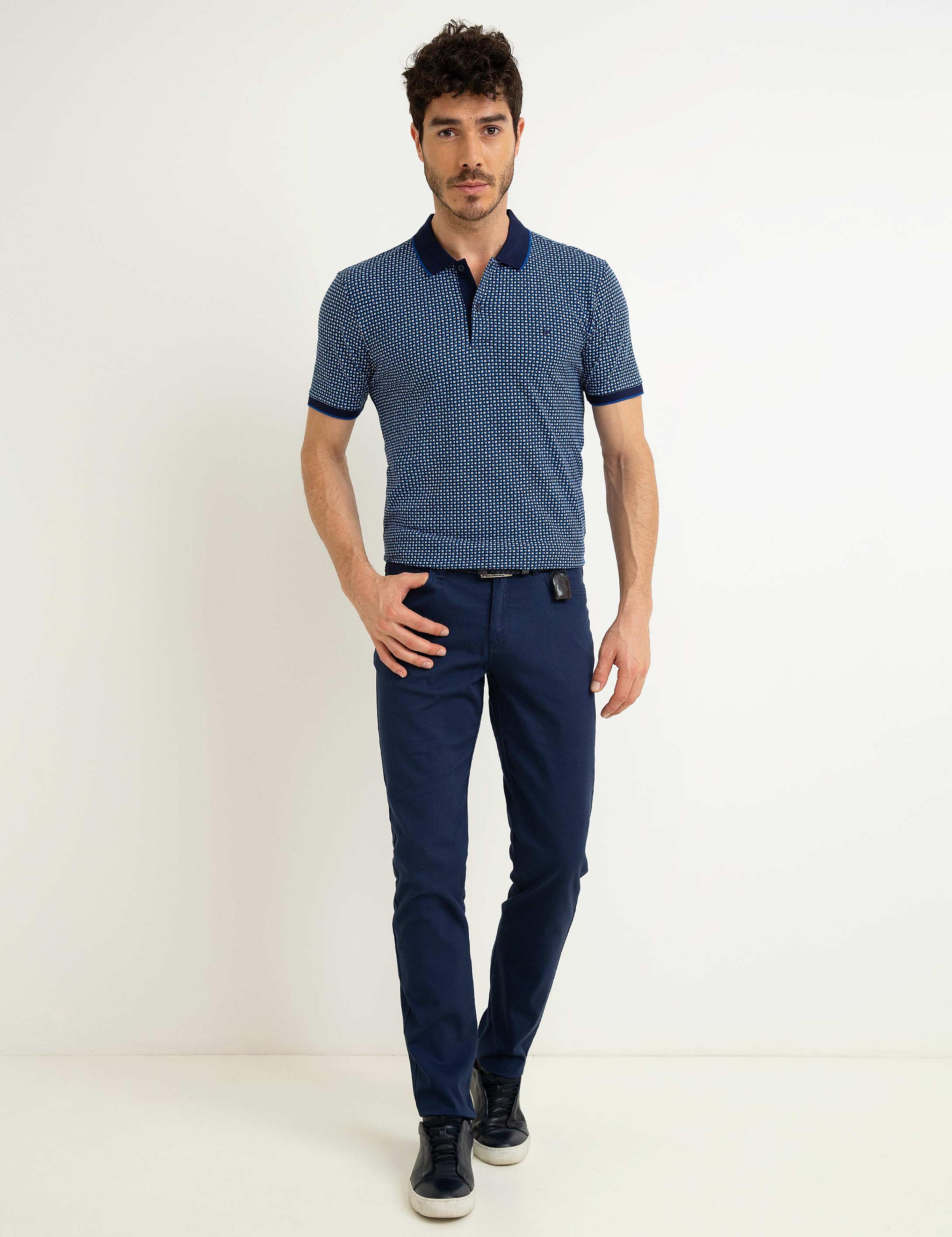 Lacivert Slim Fit T-Shirt