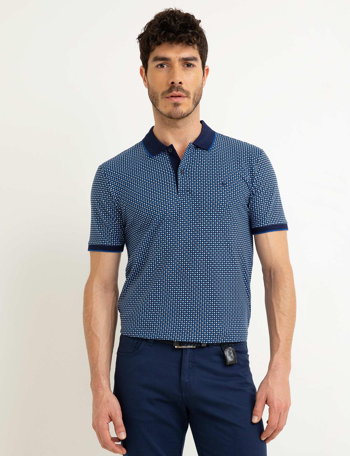 Lacivert Slim Fit T-Shirt - 50199485008