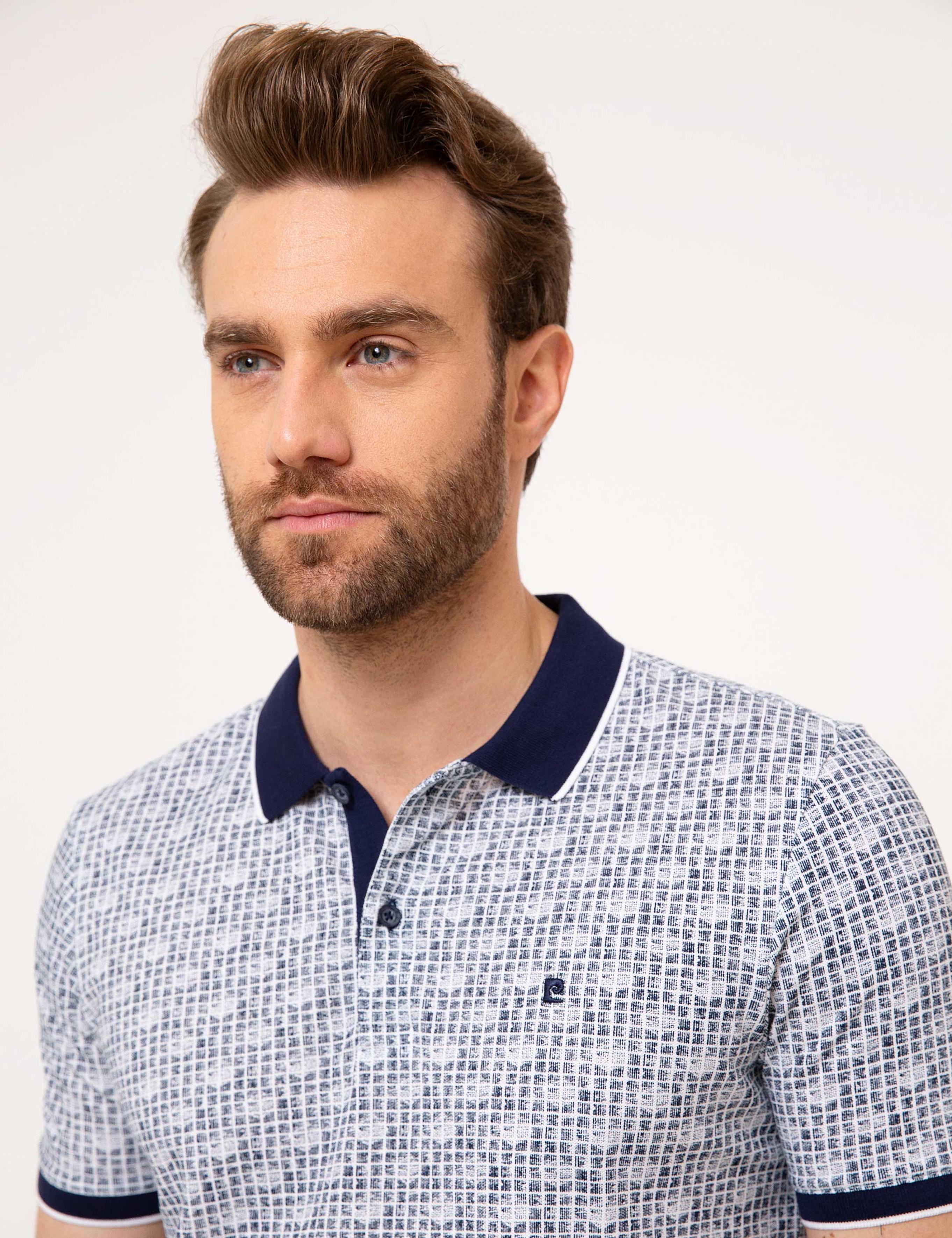 Lacivert Slim Fit Polo Yaka T-Shirt