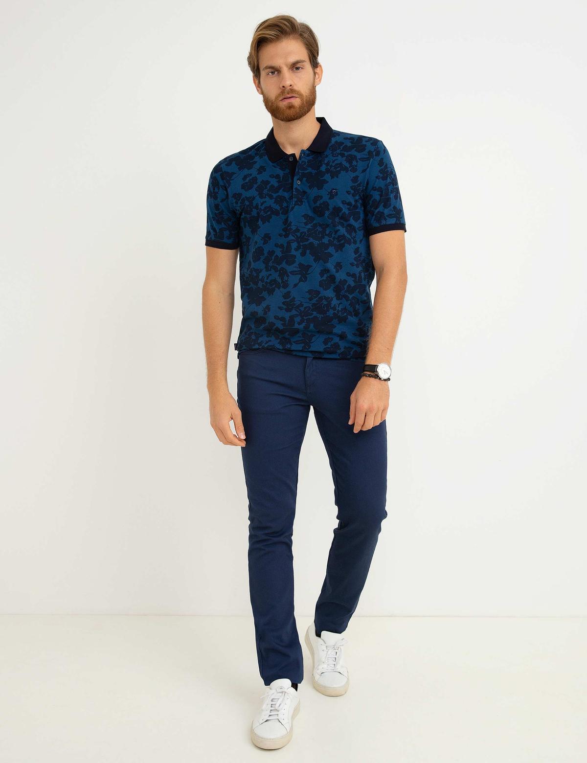 Lacivert Slim Fit T-Shirt