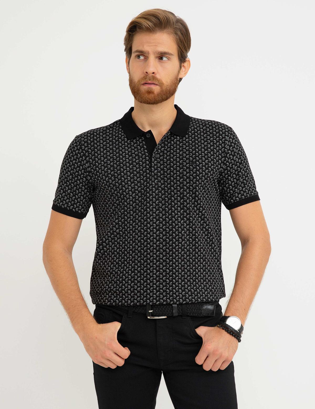 Siyah Slim Fit T-shirt - 50199496007