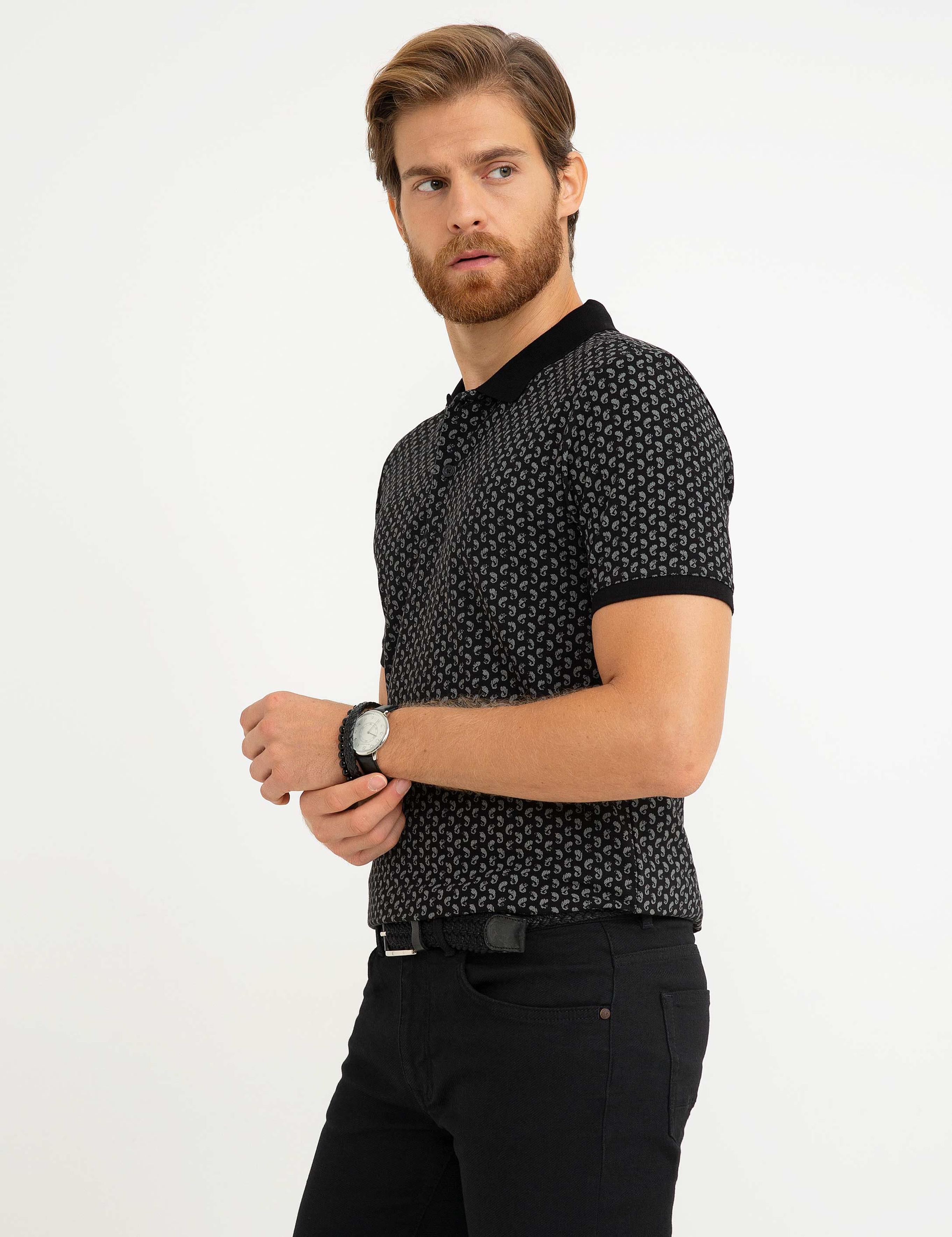 Siyah Slim Fit T-shirt