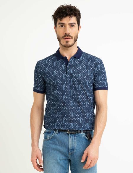 Lacivert Slim Fit Tişört - 50199497001