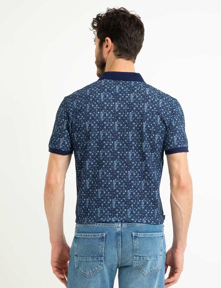 Lacivert Slim Fit Tişört - 50199497001