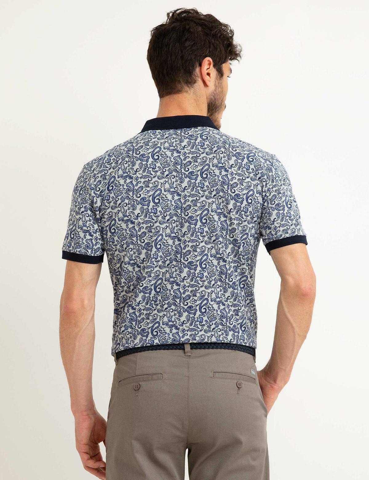 Lacivert Slim Fit Polo Yaka T-Shirt - 50199498006