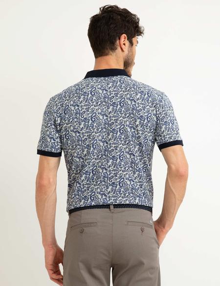 Lacivert Slim Fit Polo Yaka T-Shirt - 50199498006