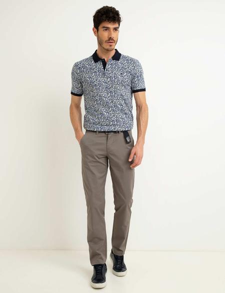 Lacivert Slim Fit Polo Yaka T-Shirt - 50199498006