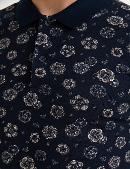 Lacivert Slim Fit Polo Yaka T-Shirt - 50199503014