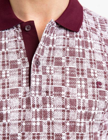 Bordo Slim Fit Polo Yaka Tişört - 50199504007