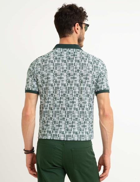 Koyu Yeşil Slim Fit Polo Yaka T-Shirt - 50199504011