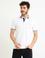 Beyaz Slim Fit Polo Yaka T-Shirt