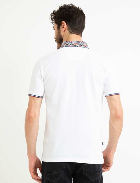 Beyaz Slim Fit Polo Yaka T-Shirt - 50199577006