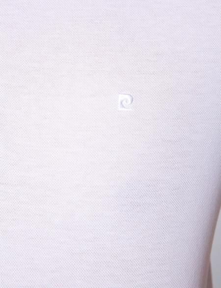 Beyaz Slim Fit Polo Yaka Basic T-Shirt - 50199595002