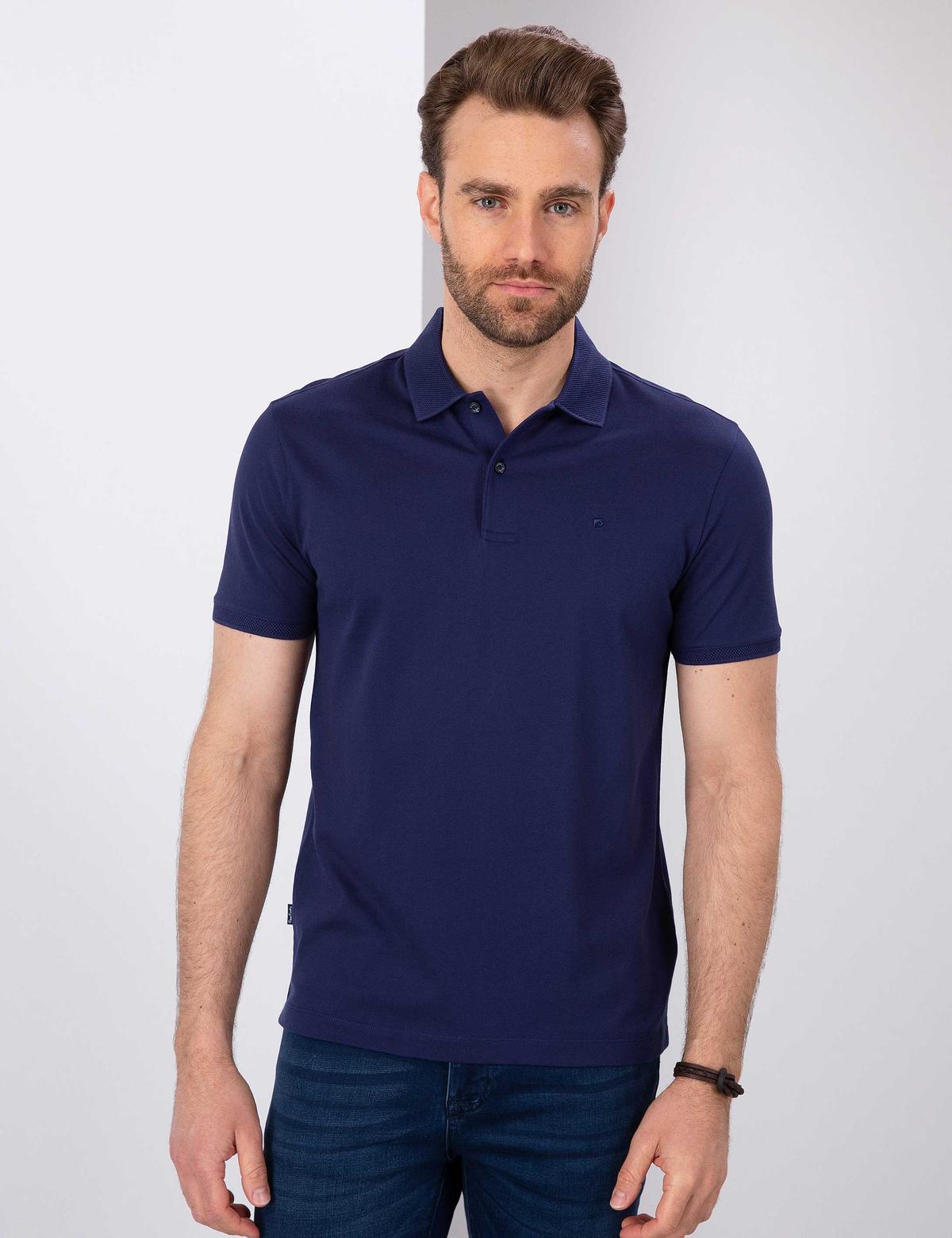 Lacivert Slim Fit Basic Tişört