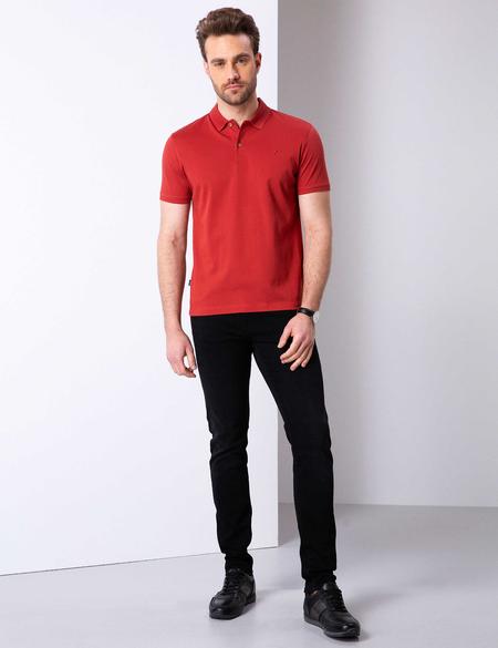 Kiremit Slim Fit Basic Polo Yaka T-Shirt - 50199595131