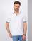 Beyaz Slim Fit Polo Yaka T-Shirt
