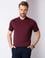 Bordo Regular Fit Polo Yaka Merserize Tişört