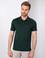 Koyu Yeşil Regular Fit Polo Yaka Basic T-Shirt