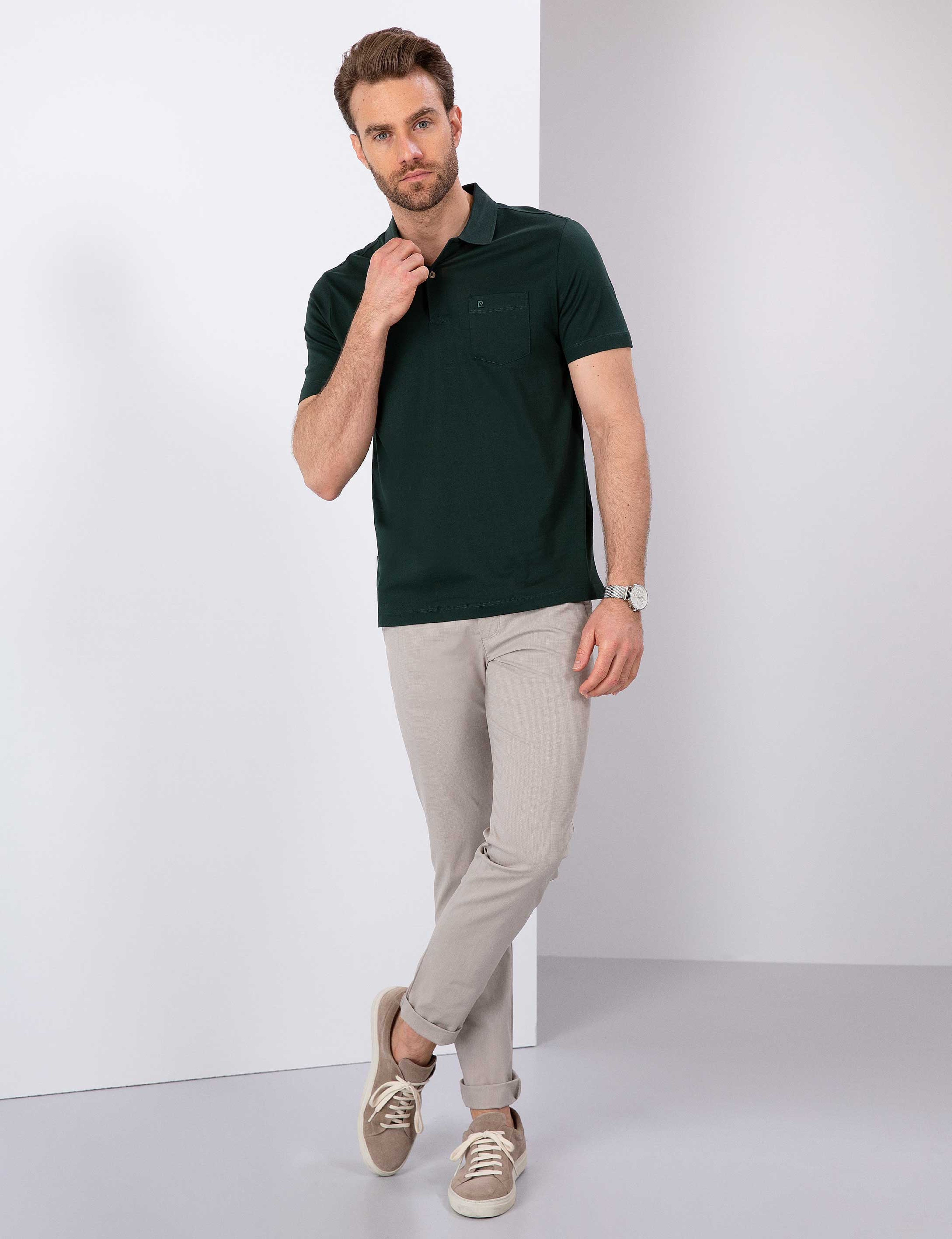 Koyu Yeşil Regular Fit Basic Tişört