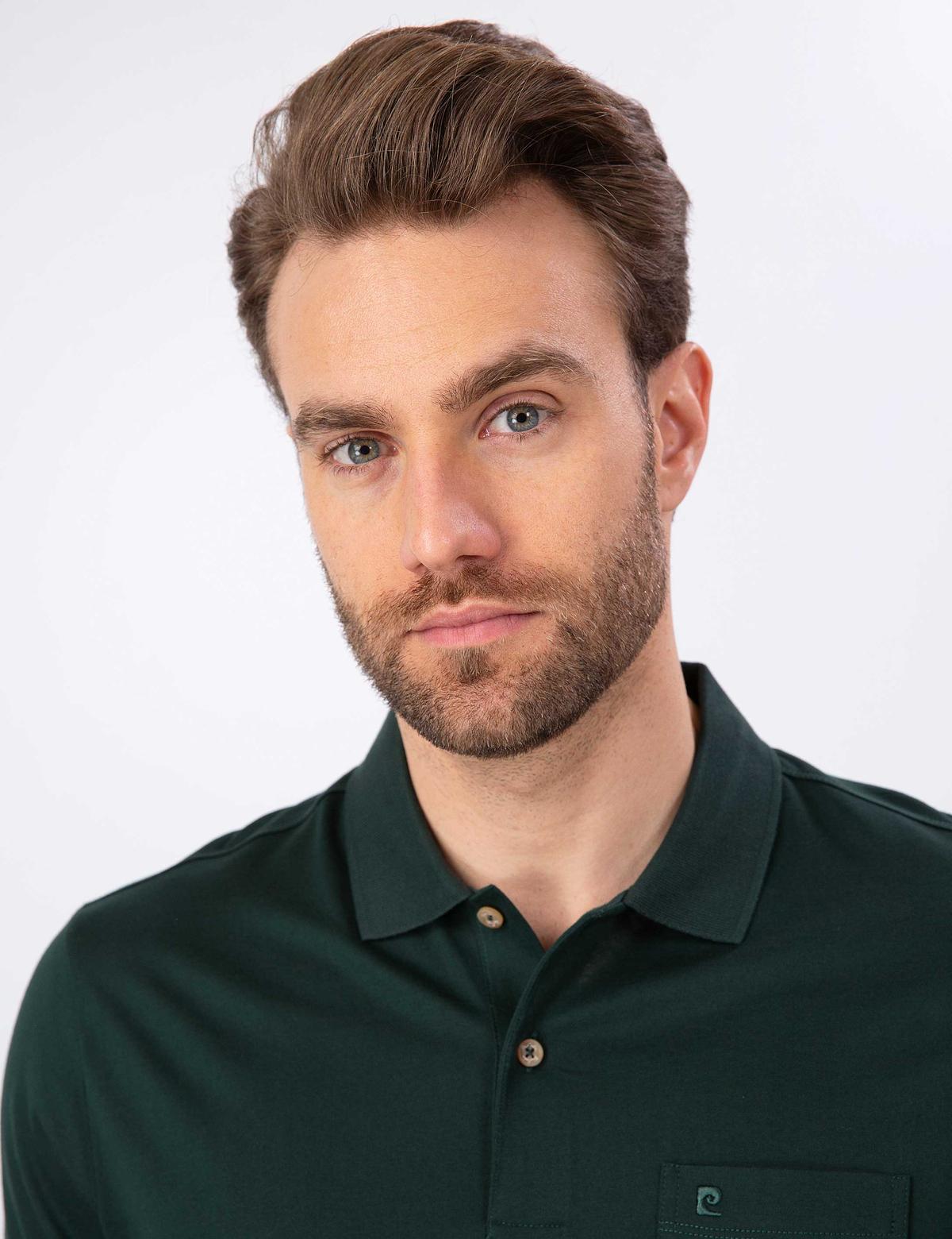 Koyu Yeşil Regular Fit Basic Tişört - 50199597043