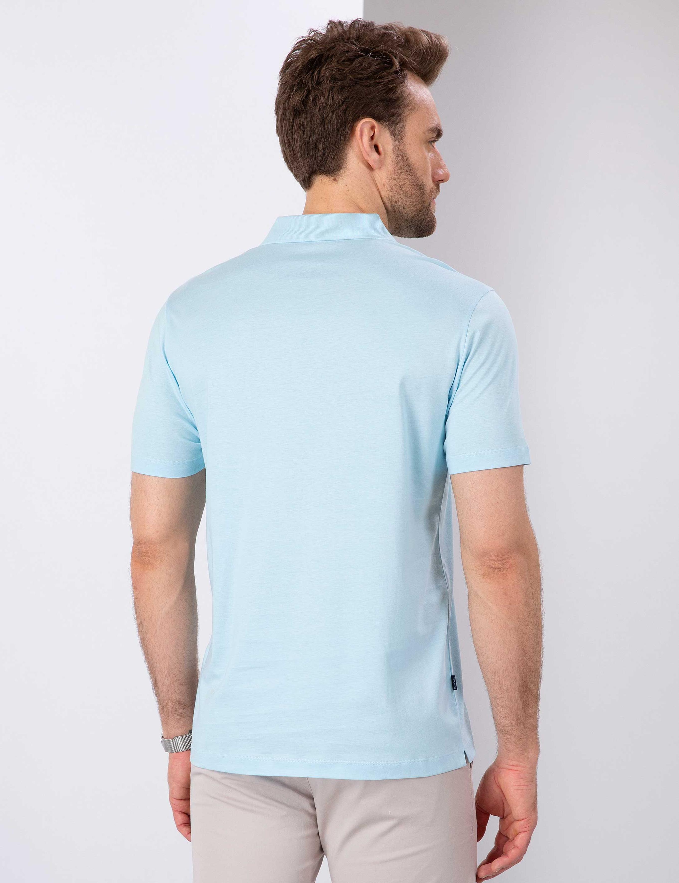 Açık Mavi Regular Fit Basic Tişört