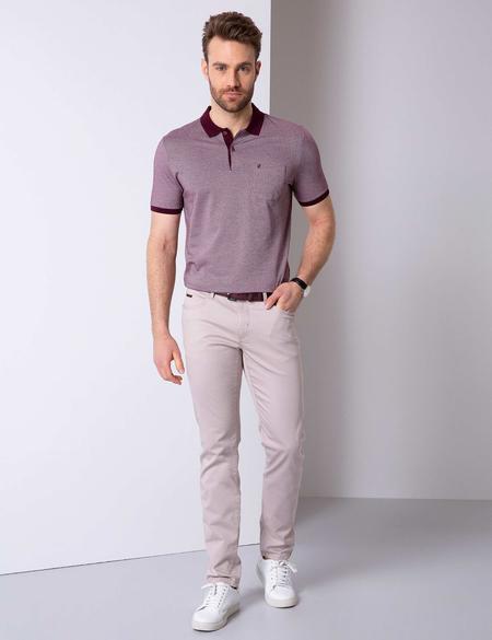 Bordo Regular Fit Tişört - 50199611005