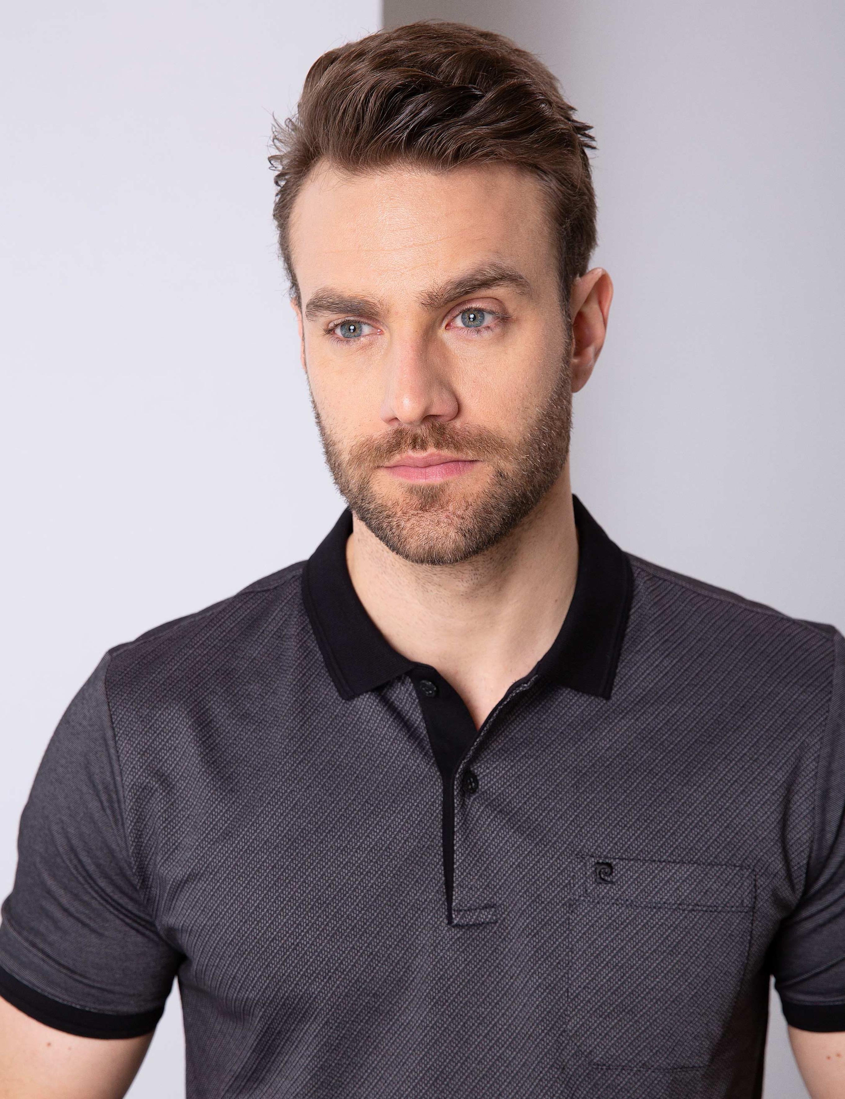 Siyah Regular Fit Polo Yaka T-Shirt