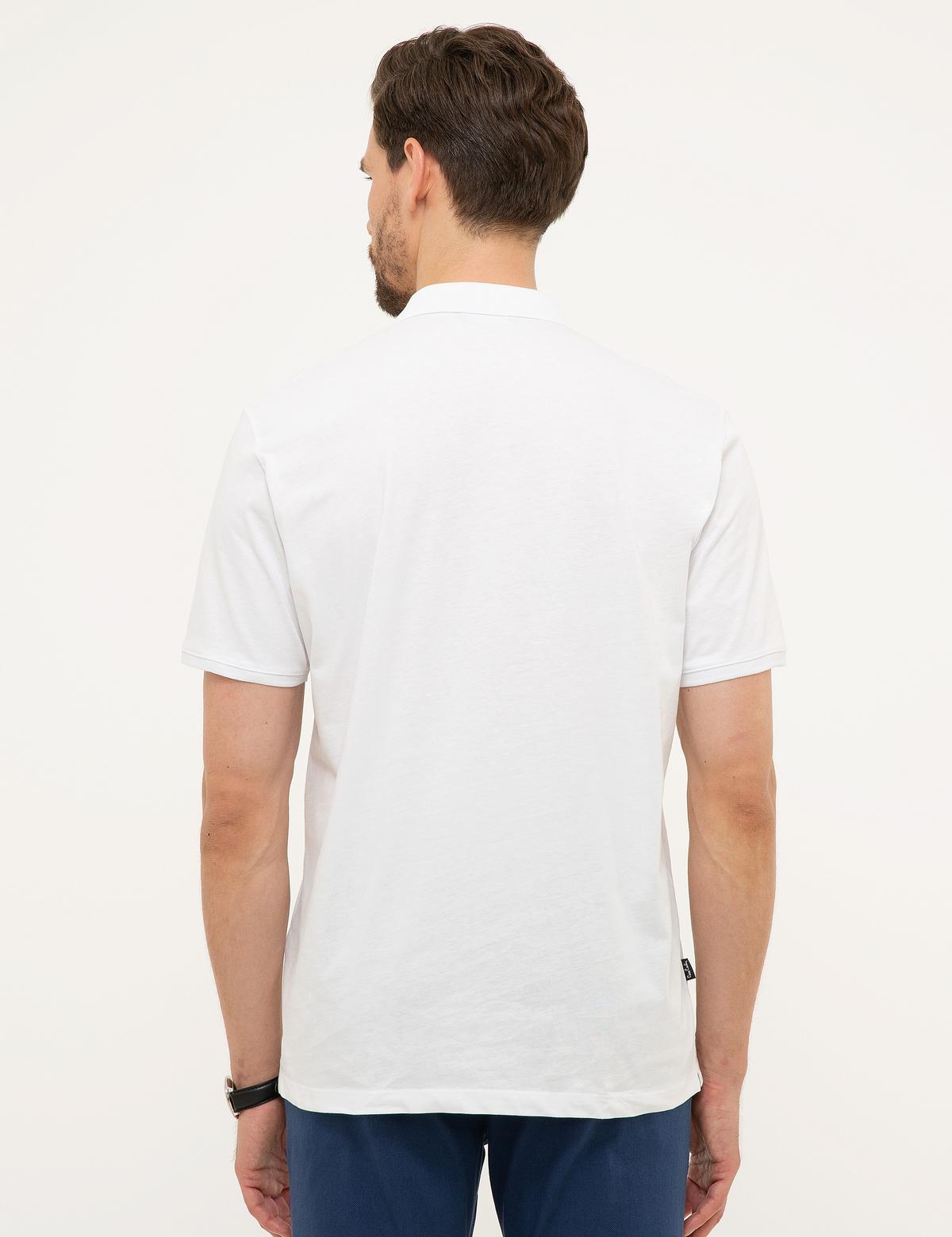 Beyaz Regular Fit Basic Tişört - 50199621004